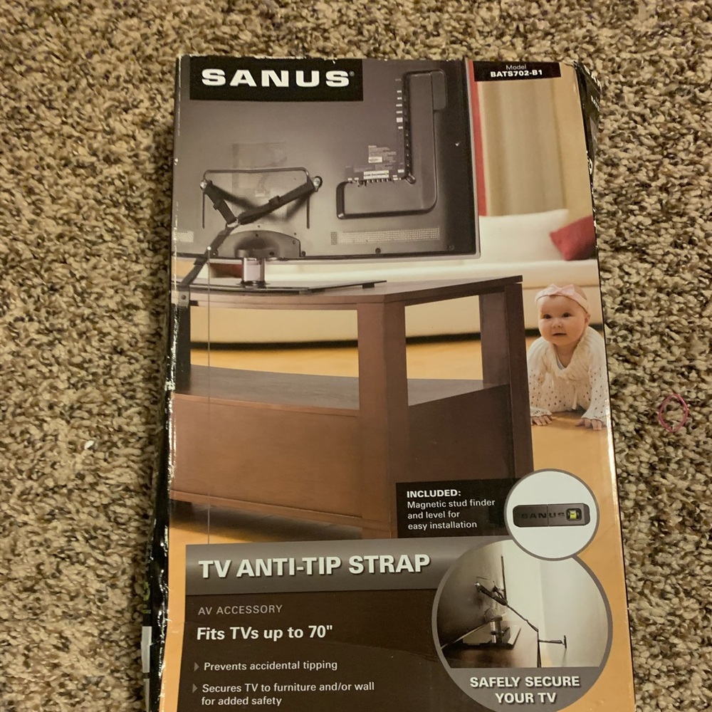 Tv anti tip strap